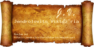 Jendrolovits Viktória névjegykártya